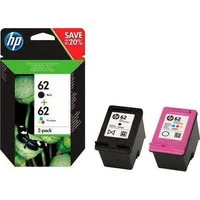 HP HP original Druckerpatrone 62 Combo Black + Y/C/M Tintenpatrone (Spar-Set, 3 Probemonate gratis* drucken)