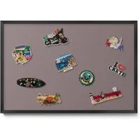 Tulup Magnettafel mit schwarzem Rahmen, einfarbigen Farben, für das Homeoffice, Magnetisches Memoboard Dekorative für Erinnerungen