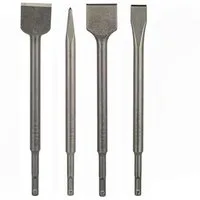 BOSCH Flachmeißel Bosch 4 Tlg. Meißel Setl SDS Plus L-250 mm Flach, Spitz,Fliesen