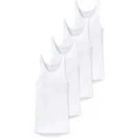 Schiesser Unterhemd 4er Pack Original Classics Doppelripp (Spar-Set, 4-St) Unterhemd / Tanktop - Baumwolle - Strapazierfähig