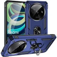 CoolGadget Handyhülle Armor Shield Case für Xiaomi Redmi A3 6,71 Zoll, Outdoor Cover mit Magnet Ringhalterung Handy Hülle für Redmi A3