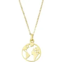 Amor Kette mit Anhänger Weltkugel