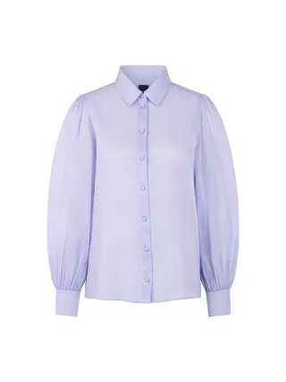 Marc Cain Glam - Bluse mit Puffärmeln und Stoffknöpfen purple heather - Gr. - 36