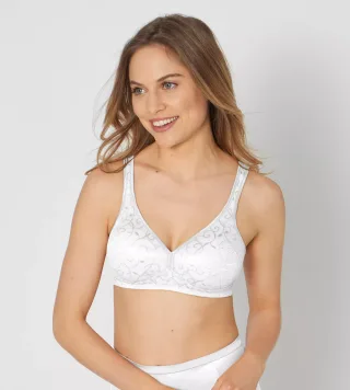 Triumph - Elegant Cotton N weiss - Gr. - 90D