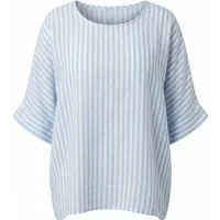 ITALY VIBES Kurzarmbluse BRUNETTA - ein Must-have für jede Garderobe - ONE SIZE passt hier Gr. S-XL