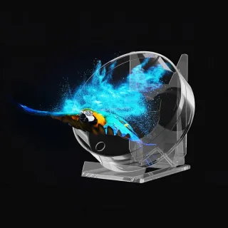 3D Fan Hologram Projector Remote Display Support Images and Video for Placing on Desks, Restaurants, Homes, Etc. to Incr
