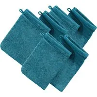 Erwin Müller Waschhandschuh Waschhandschuh "Heidelberg" 6er-Pack, Frottier, Walk-Frottier Uni