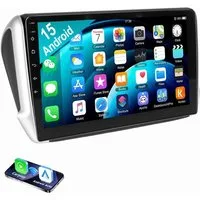 ESSGOO 10.1" Für Peugeot 208/2008 2012-2018 Autoradio Android 15 Autoradio (RDS, Digitalradio (DAB), FM, AM, Apple Carplay Android Auto NAVI SWC BT EQ)