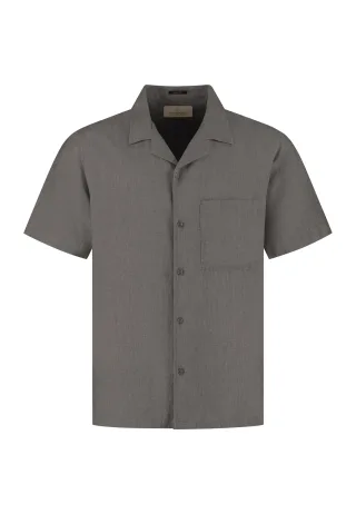 Dstrezzed - DS_Hero Resort Shirt grey brown - Gr. - S