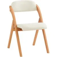 SoBuy Klappstuhl FST92, Esszimmerstuhl Gartenstuhl Klappbar, Küchenstuhl, Holzstuhl, Klappstuhl mit Rückenlehne, bis 120 kg Belastbar, für Balkon & Küche