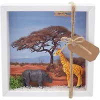 ZauberDeko Geschenkbox Geldgeschenk Afrika Safari Giraffe Nashorn Urlaub Reise Gutschein