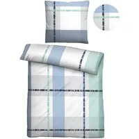 Castell - Markenbettwäsche Bettwäsche 0260746, Seersucker, 2 teilig, absolut bügelfrei, pflegeleicht, Reißverschluss, ganzjährig nutzbar