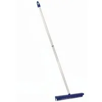 Lantelme Teppichkehrer Fransenkamm Blau mit Alu Stiel 70cm für Teppichkamm, Teppich, Deutsche Herstellung, zum ausrichten der Fransen an Teppichen