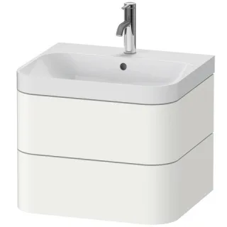 Duravit Happy D.2 Plus c-shaped Set wandhängend Weiß Seidenmatt 575x490x480 mm - HP4345O3636 HP4345O3636