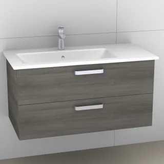 Artiqua 414 Waschtischunterschrank für Venticello 4134L1, 4134L3 Graphit Struktur quer, 414-WU2L-V10 414-WU2L-V108-7098-401