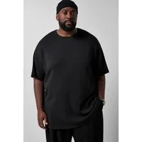 STHUGE T-Shirt T-Shirt Halbarm oversized Rippjersey bis 8 XL