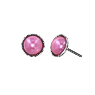 konplott - Ohrstecker - Bubble Cascade pink/silver