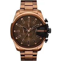 Diesel Chronograph Mega Chief Slim DZ4697, Quarzuhr, Armbanduhr, Herrenuhr, Edelstahlarmband, analog, Tag