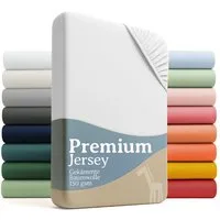 Laleni Spannbettlaken Premium für Beistellbett - Atmungsaktives Spannbetttuch, Gummizug: rundum, (1 Stück), 100% Baumwolle (150 g/m)