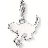 THOMAS SABO Charm-Einhänger Kätzchen-Design, Diamantsplitter