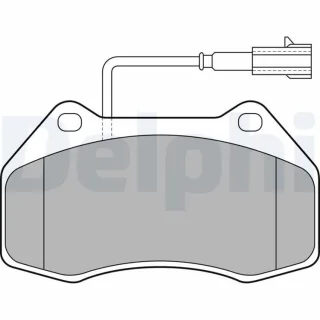 Delphi Bremsbel?ge vorne Abarth Grande 1,4