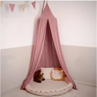lilimaus Betthimmel Baldachin für Kinderzimmer aus 100% Musselin - handgenäht (1-tlg), Rückzugsort für Bett, Kuschelecke & Leseplatz - weicher Musselin