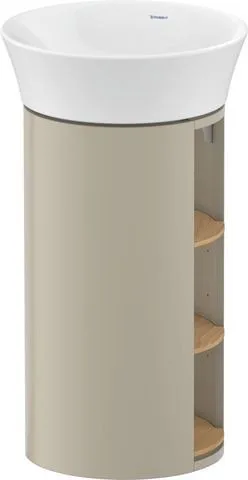 Duravit White Tulip Waschtischunterbau bodenstehend Natur Eiche & Taupe Matt & Seidenmatt 410x410x75 WT42390H560