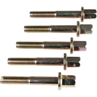 KS Tools Abziehschrauben mit Bund + Reinigungsnut M12x1,5, 5er Pack - 700.1482