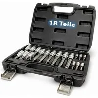Bituxx Stecknüsse Torx Nuss Set 18 tlg., Set, 18-St., MS-13381
