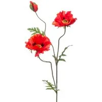 Kunstblume Kunstblume Mohnblume, Emerald, Höhe 90 cm, Farbe: Orange