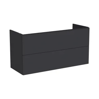 VitrA New Metropole Pure Waschtischunterschrank mit 2 Vollauszügen 118 x 45 x 60 cm Matt,67412 67412