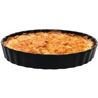 MamboCat Quicheform Kuchenform Nero schwarz Ø25,5cm Quiche Backform Tarte Pie Steingut