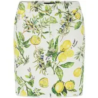 Marc Cain A-Linien-Rock AA.2 - F - Summer Flash bunt,Freizeit,Baumwolle,Allover-Print,Regular Fit,Mittel