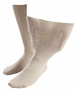 Herren & Damen Extra Wide Soft Cotton Oedema Socken für geschwollene Füße