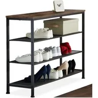 tectake Schuhregal Portsmouth, Set 1-tlg., Industrial Style