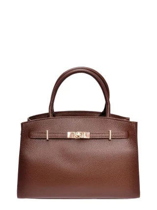 Isabella Rhea Kastanienbraun Rindsledertasche