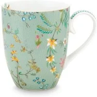 PiP Studio Tasse Henkelbecher Jolie Flowers Blau (Groß)