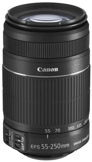Canon 55-250mm 1:40-56 IS II [für Canon EF-S] schwarz
