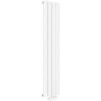 ELEGANT Heizkörper Design heizkörper Flach Vertikal Mittelanschluss Weiß, 1600/1800x311mm mit Multiblock, Warmwasser, Einlagig / Doppellagig