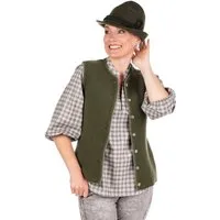 Berwin & Wolff Trachtenweste Strickweste Damen - Frieda - olivgrün