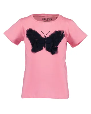 Blue Seven - kl Md T-Shirt, Rundhals Rosa - Gr. - 92