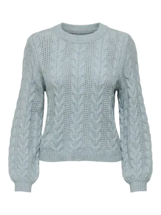 ONLY - ONLRUBINA LIFE LS CABLE O-NECK KNT NOOS - Gr. - M