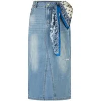 Buena Vista Jeansrock Midi Rock mit Tuchdetail