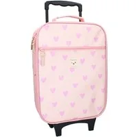 Kidzroom Kinderkoffer Kindertrolley Mädchen Trolly Trolley Koffer 15 L, nur 1 kg leicht, Außenmaße:48×32×14 cm, Innenmaße:42×32×11 cm