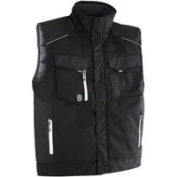 Terrax Workwear Arbeitsweste Wattierte Arbeitsweste Herren Weste für Handwerk und Arbeit Modern mit Stehkragen