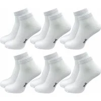 GAWILO Kurzsocken für Damen und Herren - Quartersocken aus Baumwolle (6 Paar) Kein Rutschen dank Rippbund - Etwas länger als Sneaker Socken