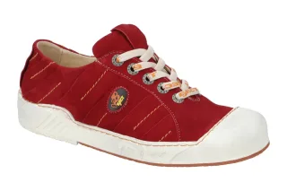 Eject 12359.008 PUZZLE Damen Halbschuhe Rot Sportlich Leder Textil Gummisohle