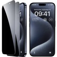 Baker Sichtschutzfolie 2x Panzerglas Privacy für iPhone 17 17 Air 17 Pro 17 Pro Max, (2 Pack), Blickschutz Schutzglas Displayschutzfolie Schutzfolie