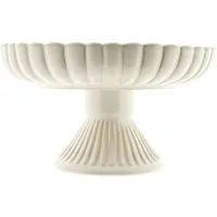Almina Servierschale Bloomy Servierschale ø24 cm, mit Fuß & floraler Struktur, Porzellan, (1-tlg)