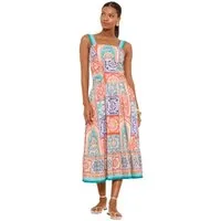 LIPSY Midikleid Lipsy sommerliches Skater-Midikleid mit Trägern (1-tlg)
